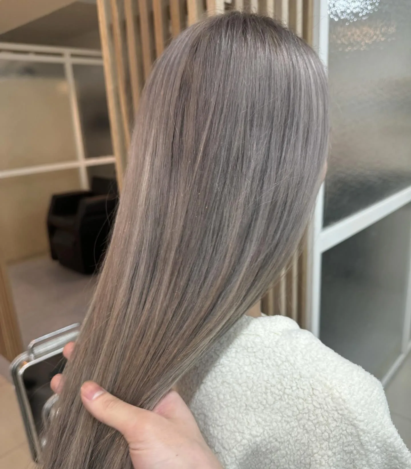 elegant ash brown balayage Seoul - Style 3 at Korea Hair Salon Seoul