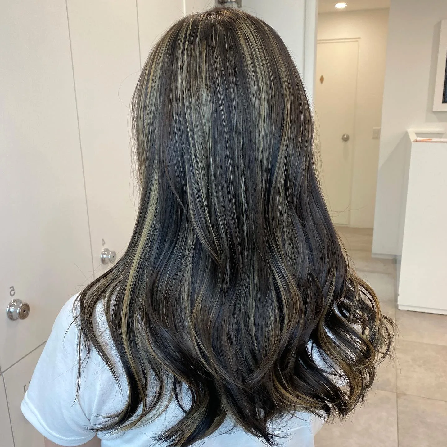 elegant ash brown balayage Seoul - Style 4 at Korea Hair Salon Seoul