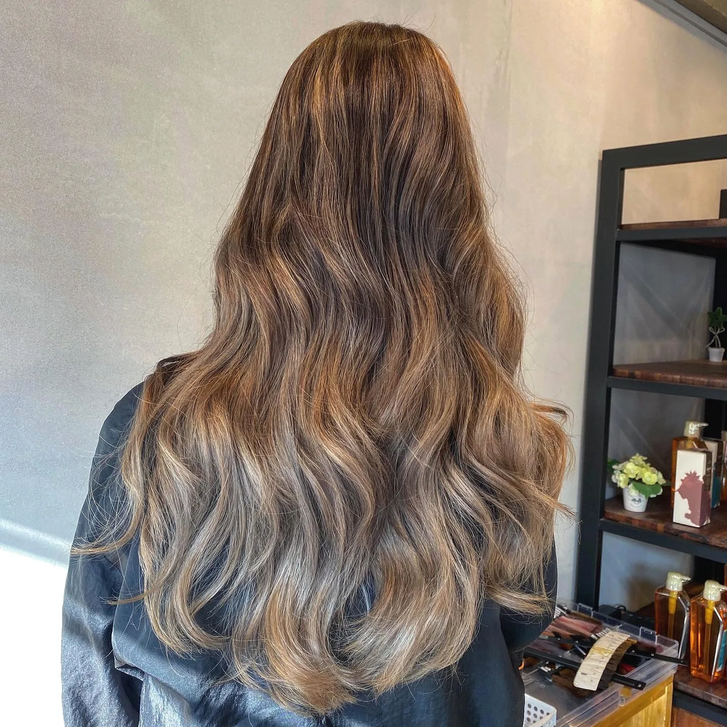 elegant ash brown balayage Seoul - Style 8 at Korea Hair Salon Seoul