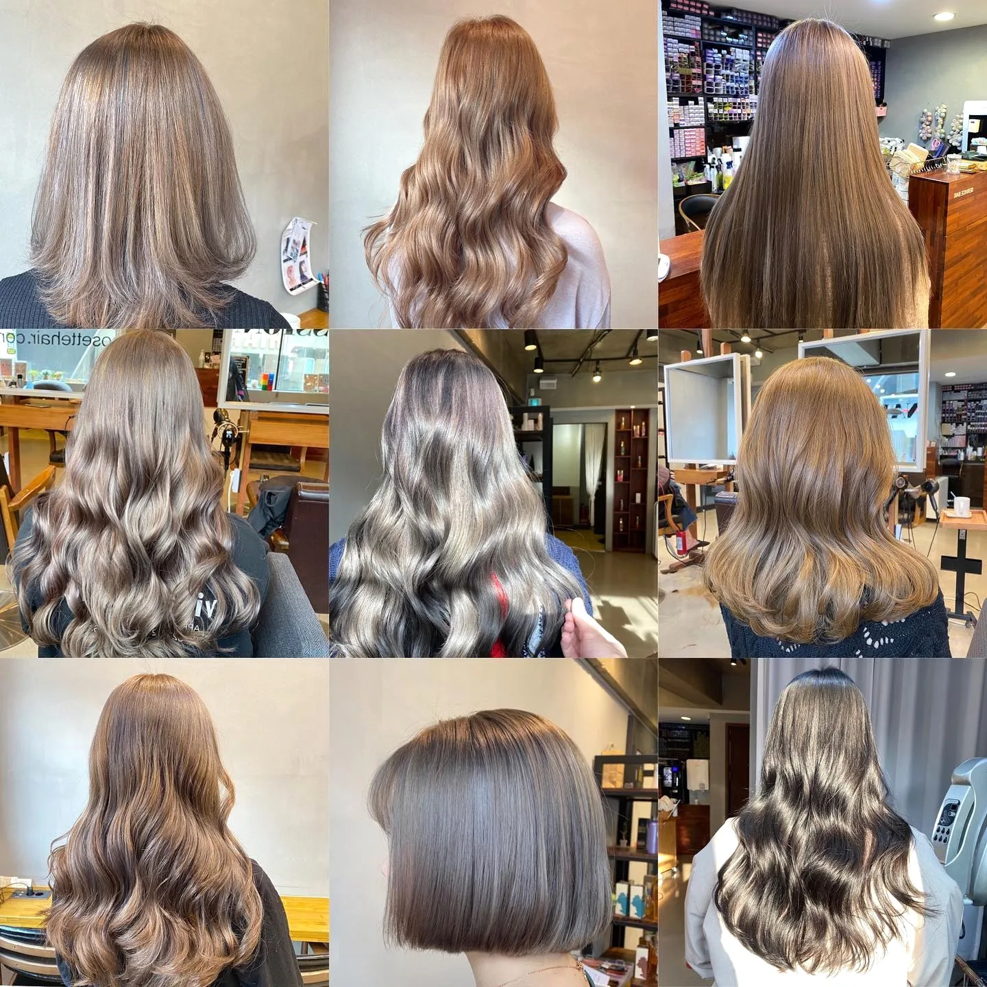 elegant ash brown Seoul - Style 1 at Korea Hair Salon Seoul