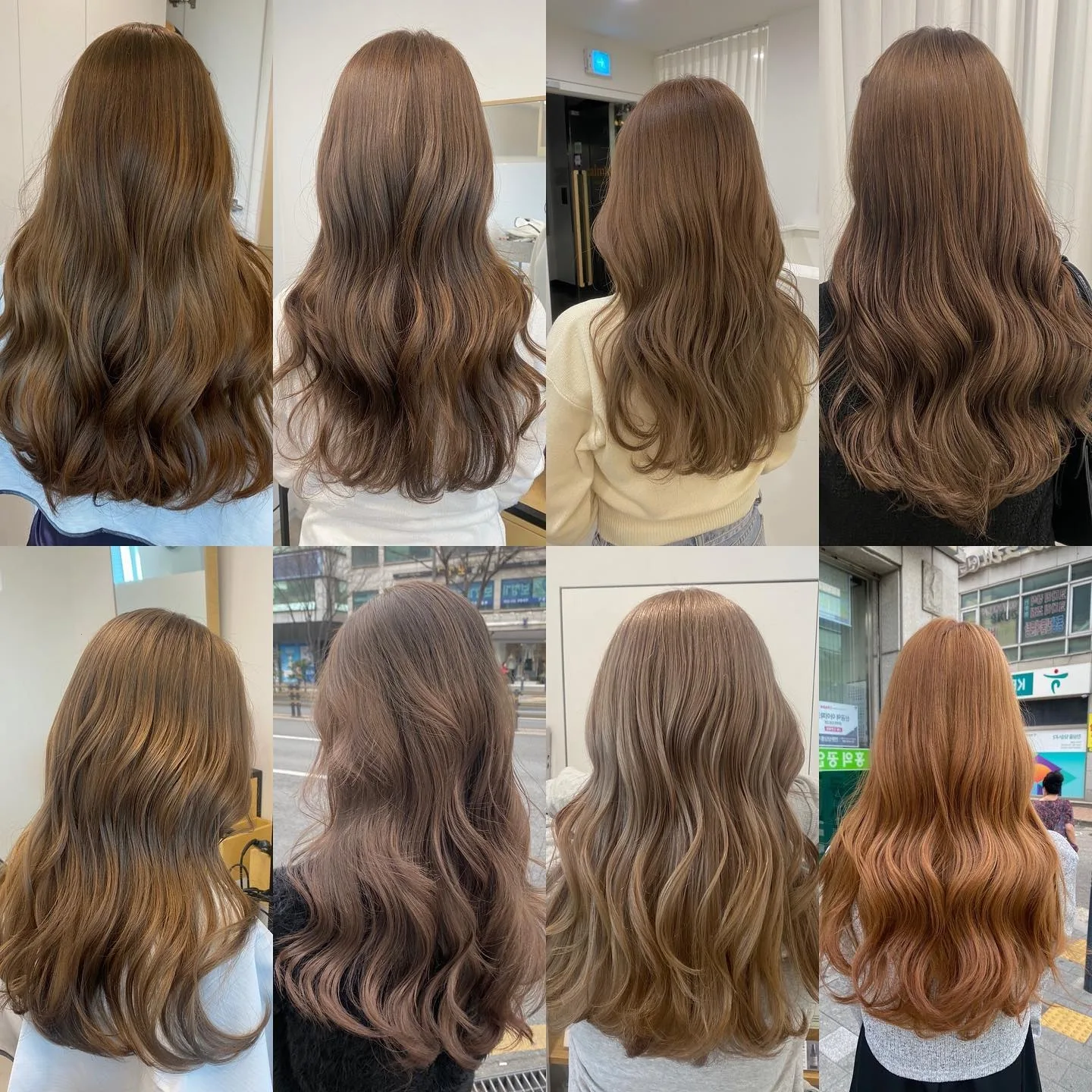 elegant ash brown Seoul - Style 7 at Korea Hair Salon Seoul