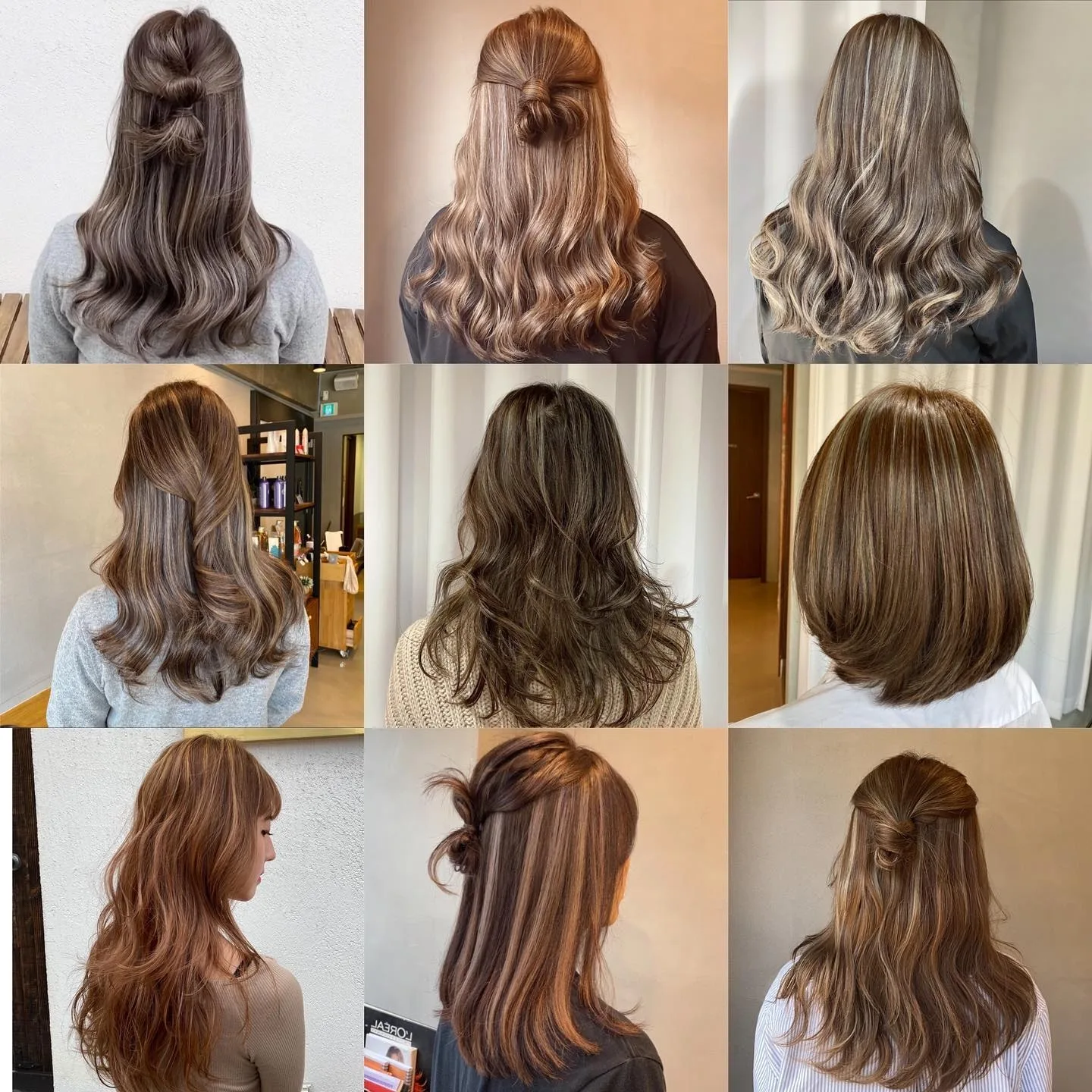 elegant ash brown waves Seoul - Style 7 at Korea Hair Salon Seoul
