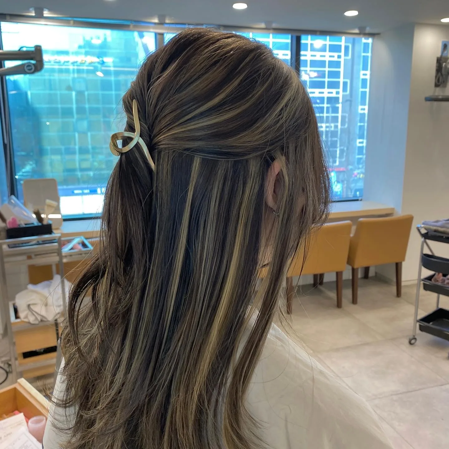 elegant ash brown waves Seoul - Style 8 at Korea Hair Salon Seoul