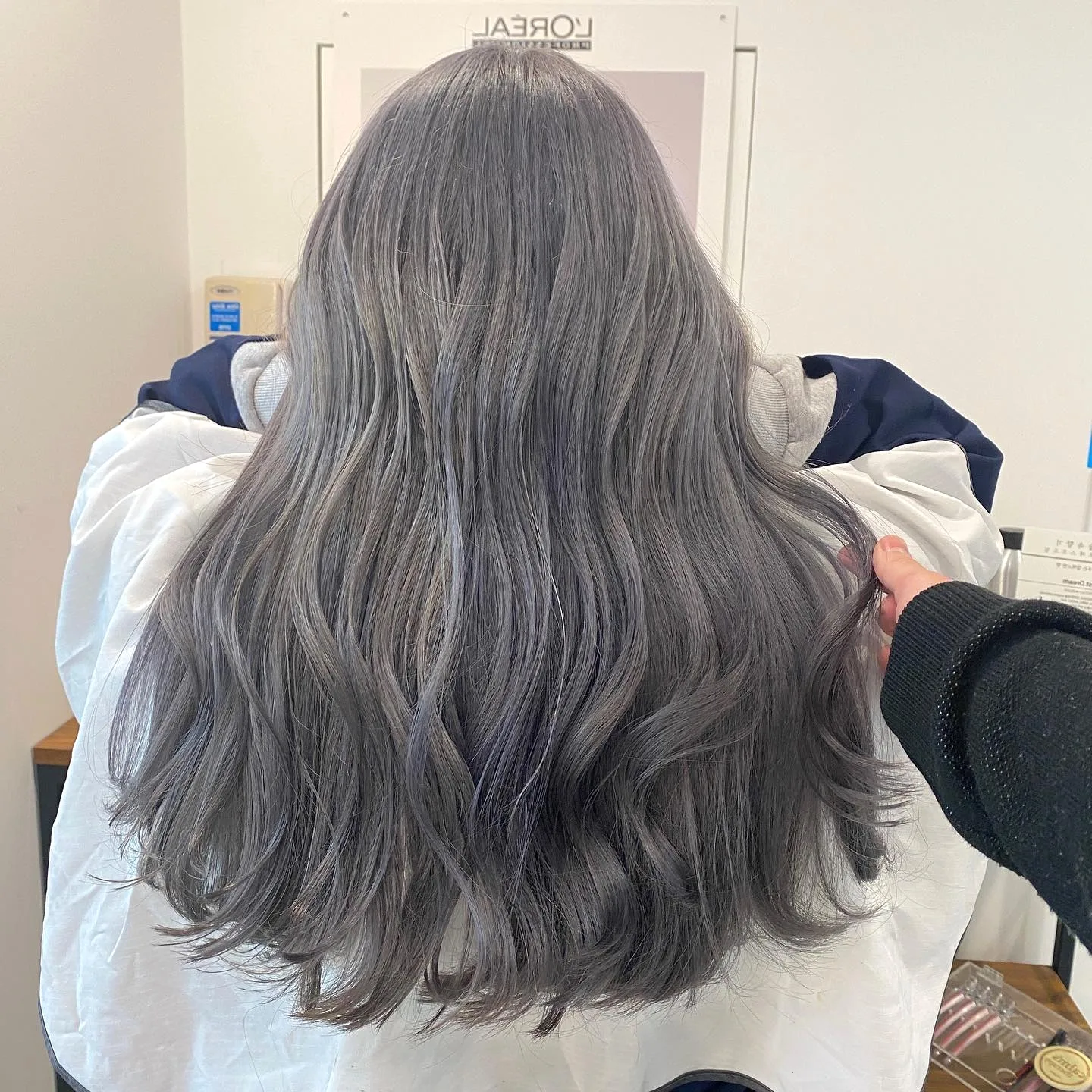 elegant ash gray styles Seoul - Style 6 at Korea Hair Salon Seoul