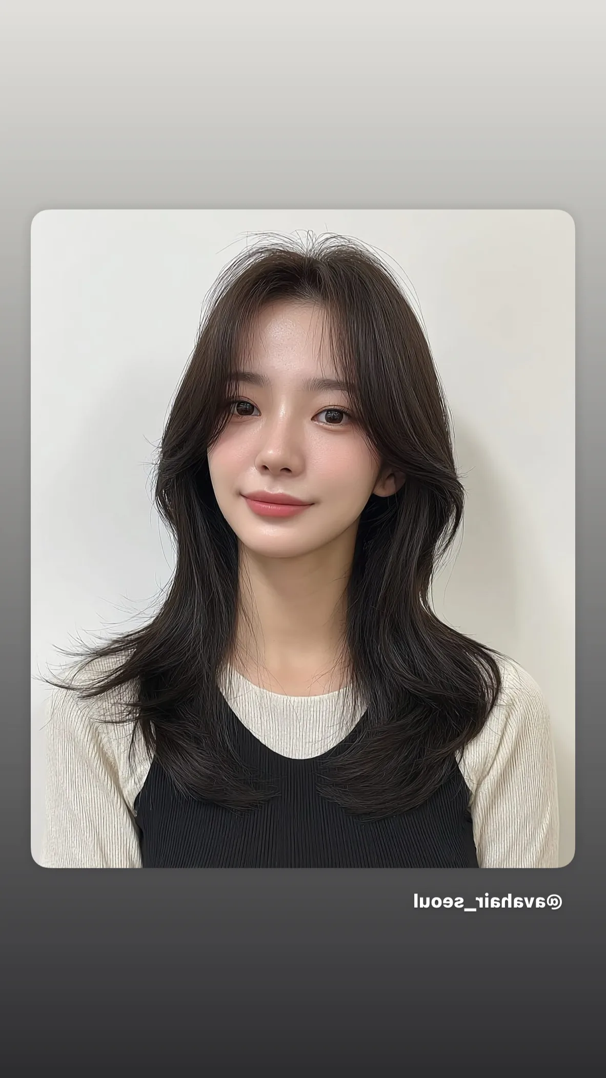 elegant feathered layered cuts Seoul - Style 4 at Korea Hair Salon in Seoul, one of the best Korean hair salons for foreigners Seoul