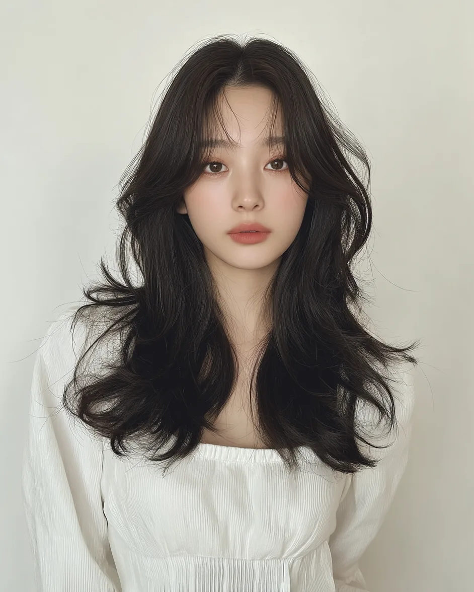 elegant Korean wave perm 2026 - Style 4 at Korea Hair Salon in Seoul, one of the best Korean hair salons for foreigners Seoul