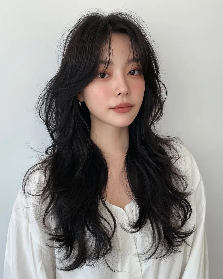 elegant Korean wave perm 2026 - Style 5 at Korea Hair Salon in Seoul, one of the best Korean hair salons for foreigners Seoul