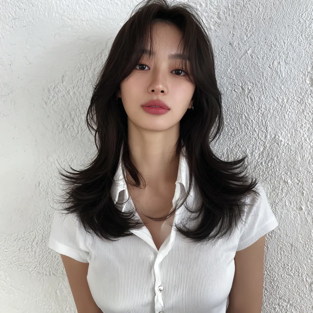 elegant Korean wave perm 2026 - Style 8 at Korea Hair Salon in Seoul, one of the best Korean hair salons for foreigners Seoul