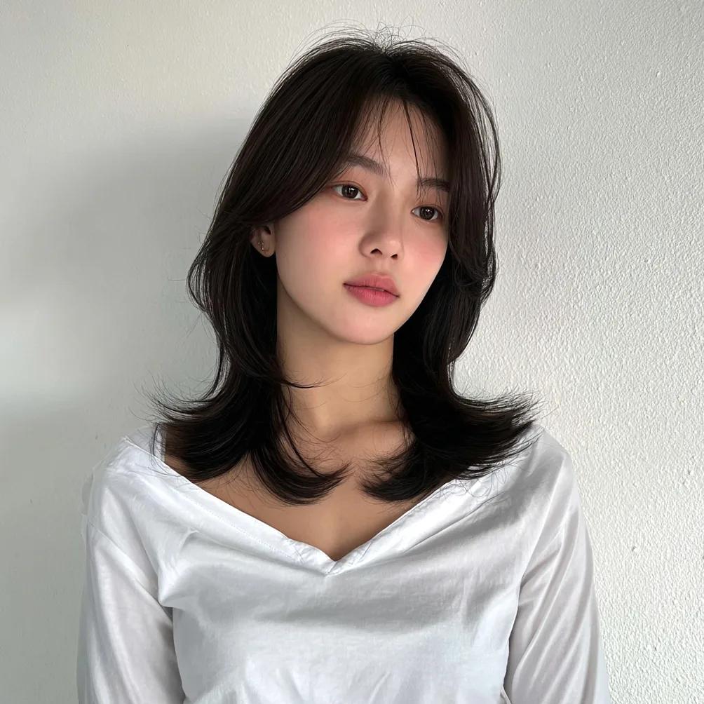 elegant layered cuts Seoul - Style 4 at Korea Hair Salon in Seoul, one of the best Korean hair salons for foreigners Seoul