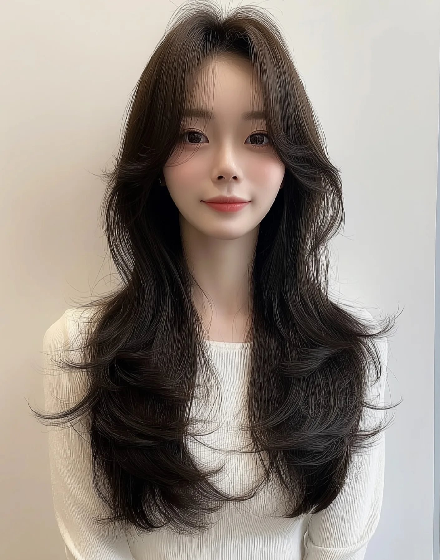 elegant layered haircuts Seoul - Style 2 at Korea Hair Salon in Seoul, one of the best Korean hair salons for foreigners Seoul