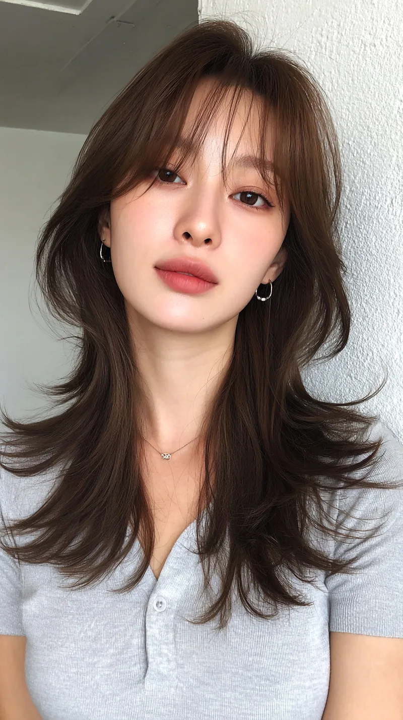 elegant layered haircuts Seoul - Style 3 at Korea Hair Salon in Seoul, one of the best Korean hair salons for foreigners Seoul