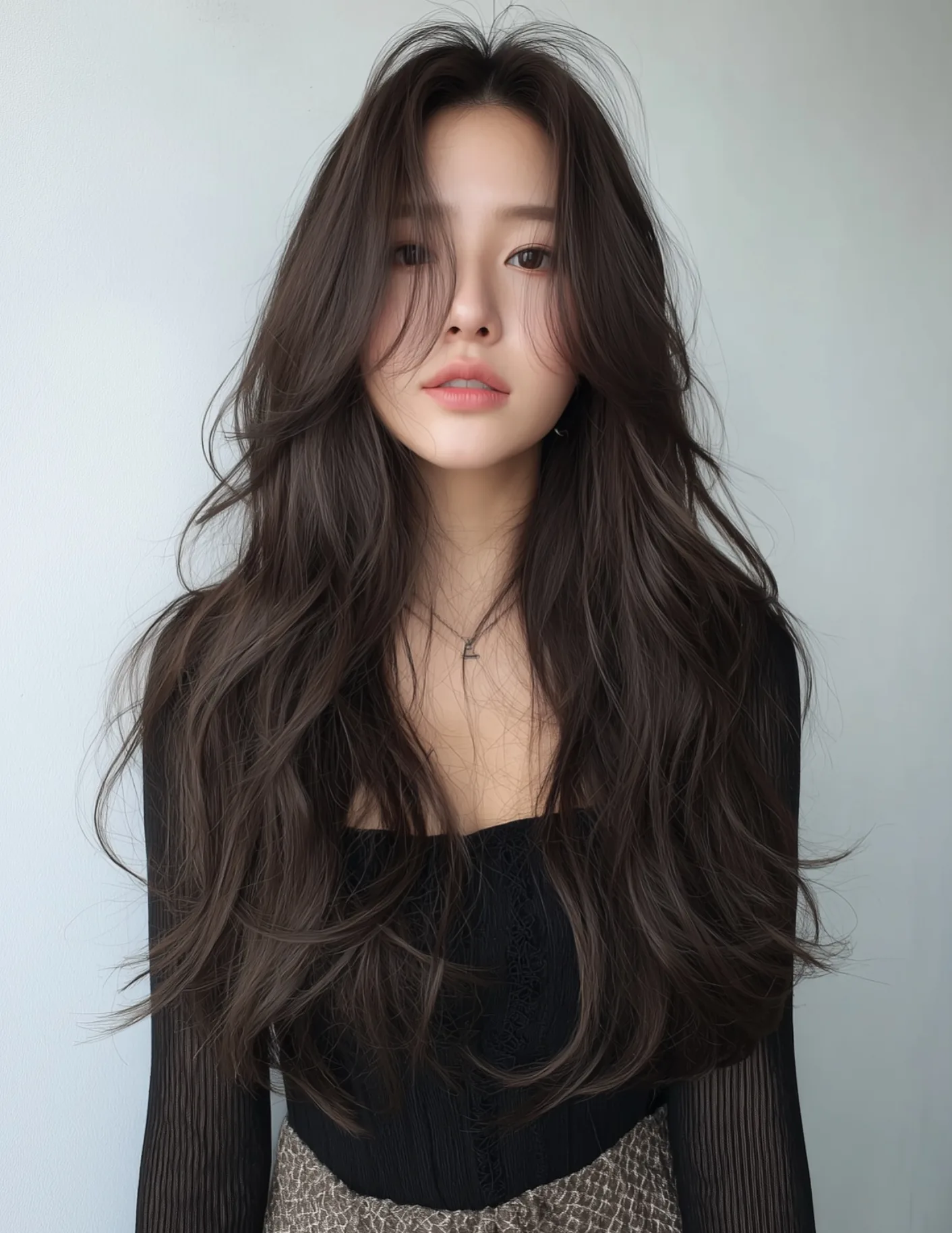 elegant layered haircuts Seoul - Style 8 at Korea Hair Salon in Seoul, one of the best Korean hair salons for foreigners Seoul