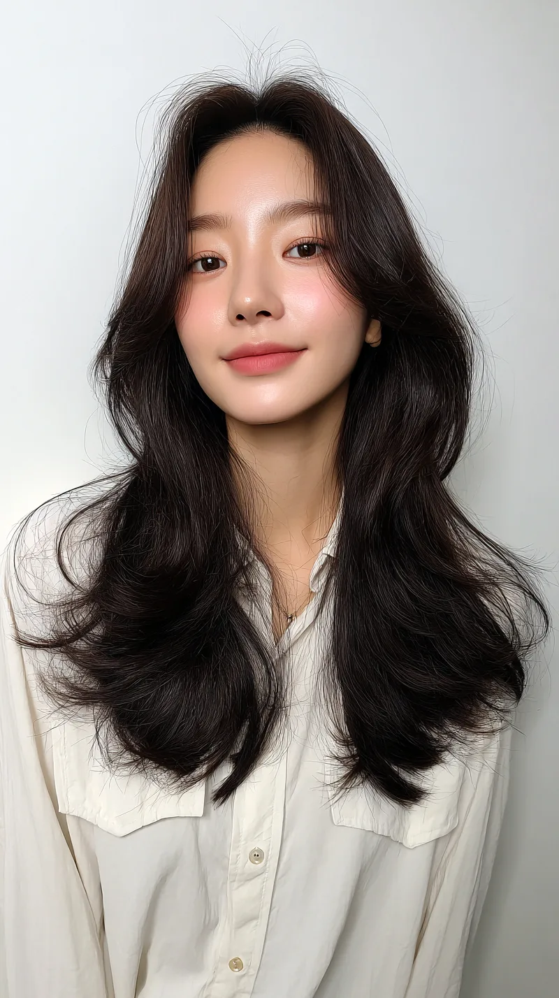 elegant soft layered cuts Seoul - Style 5 at Korea Hair Salon in Seoul, one of the best Korean hair salons for foreigners Seoul