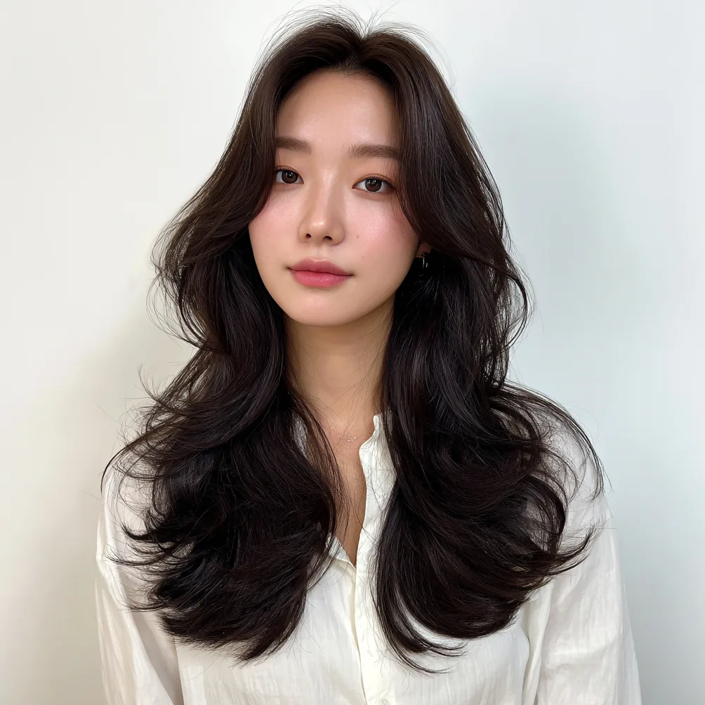 elegant soft wave Seoul - Style 4 at Korea Hair Salon in Seoul, one of the best Korean hair salons for foreigners Seoul