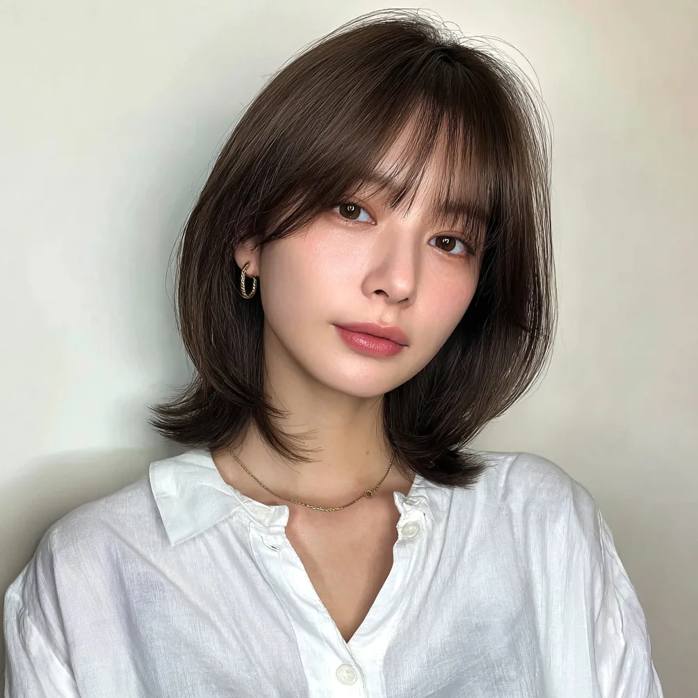 layered haircuts Seoul 2026 - Style 2 at Korea Hair Salon in Seoul, one of the best Korean hair salons for foreigners Seoul