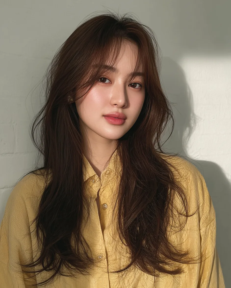 layered Korean haircuts 2026 - Style 2 at Korea Hair Salon in Seoul, one of the best Korean hair salons for foreigners Seoul