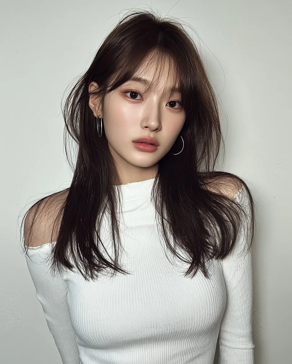 layered Korean haircuts 2026 - Style 7 at Korea Hair Salon in Seoul, one of the best Korean hair salons for foreigners Seoul