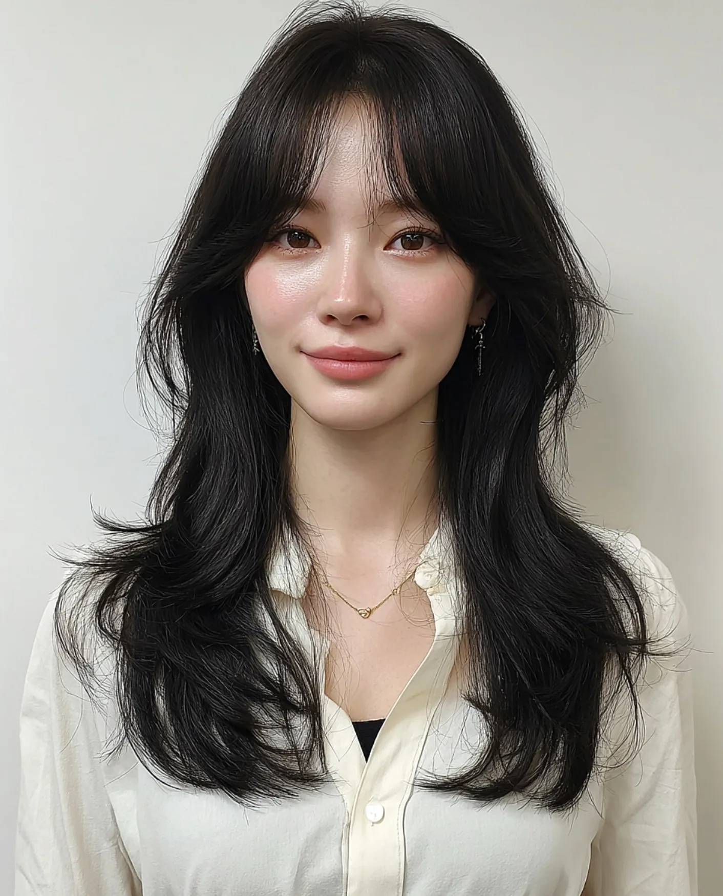 layered wave haircuts Seoul - Style 1 at Korea Hair Salon in Seoul, one of the best Korean hair salons for foreigners Seoul