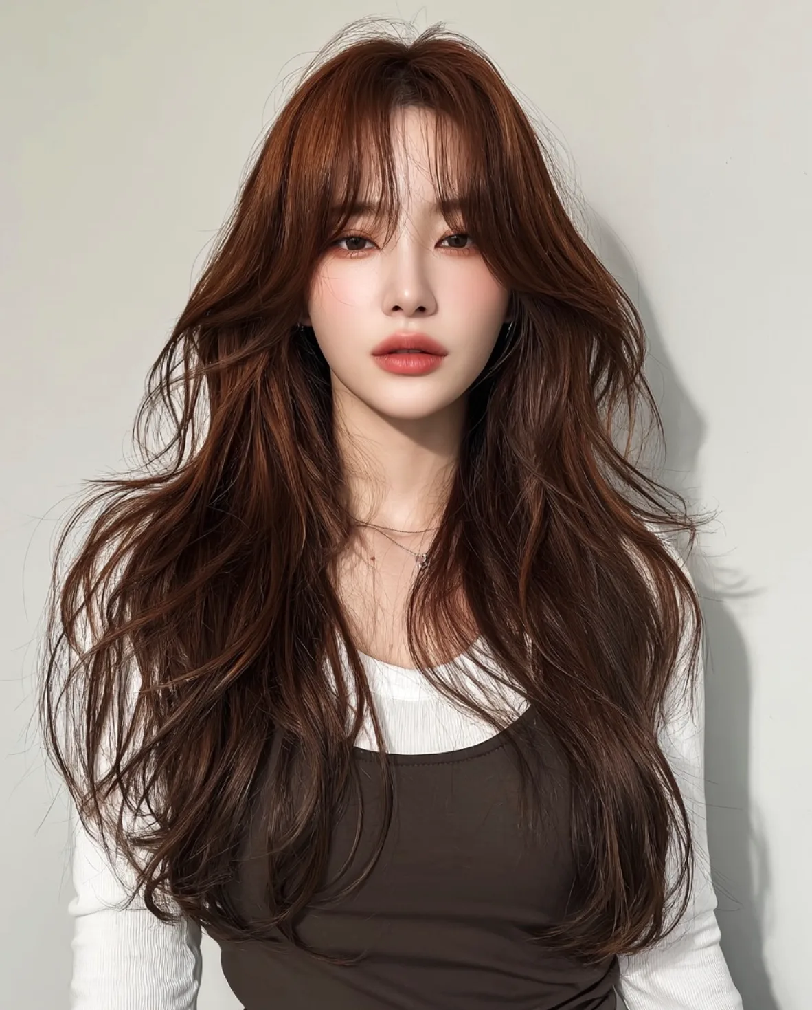 layered wave haircuts Seoul - Style 5 at Korea Hair Salon in Seoul, one of the best Korean hair salons for foreigners Seoul