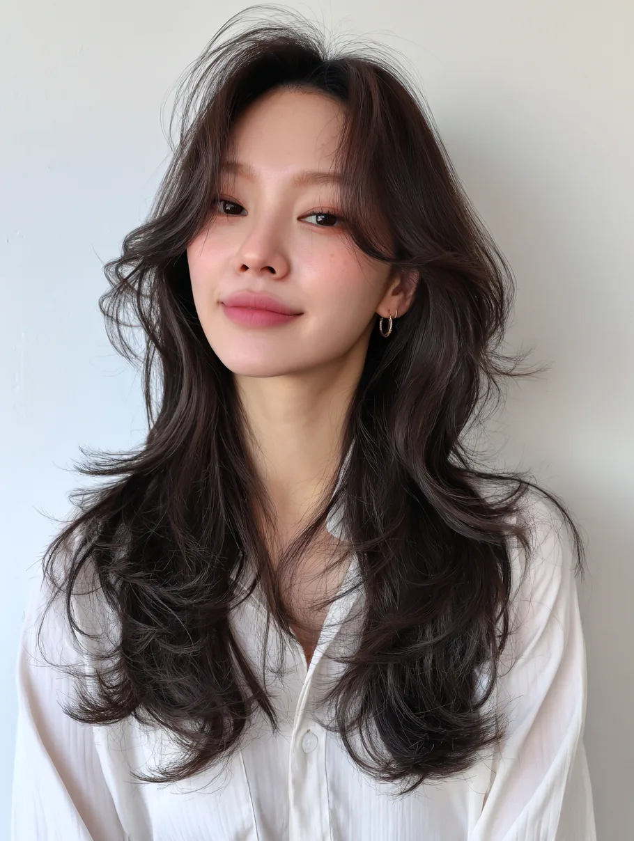 layered wave styles Seoul - Style 4 at Korea Hair Salon in Seoul, one of the best Korean hair salons for foreigners Seoul