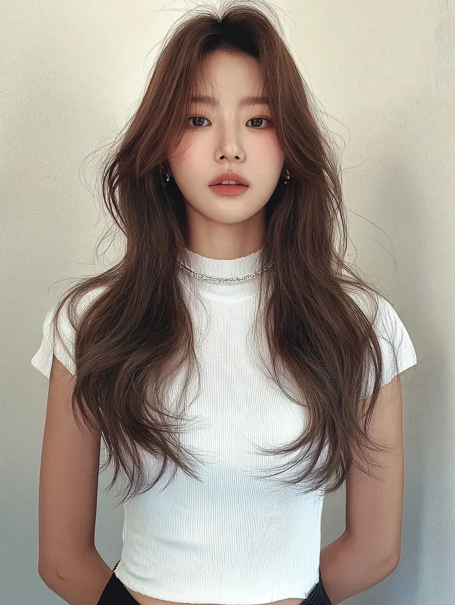 hairstyles for long face 2026 - Style 2 at Korea Hair Salon in Seoul, one of the best Korean hair salons for foreigners Seoul