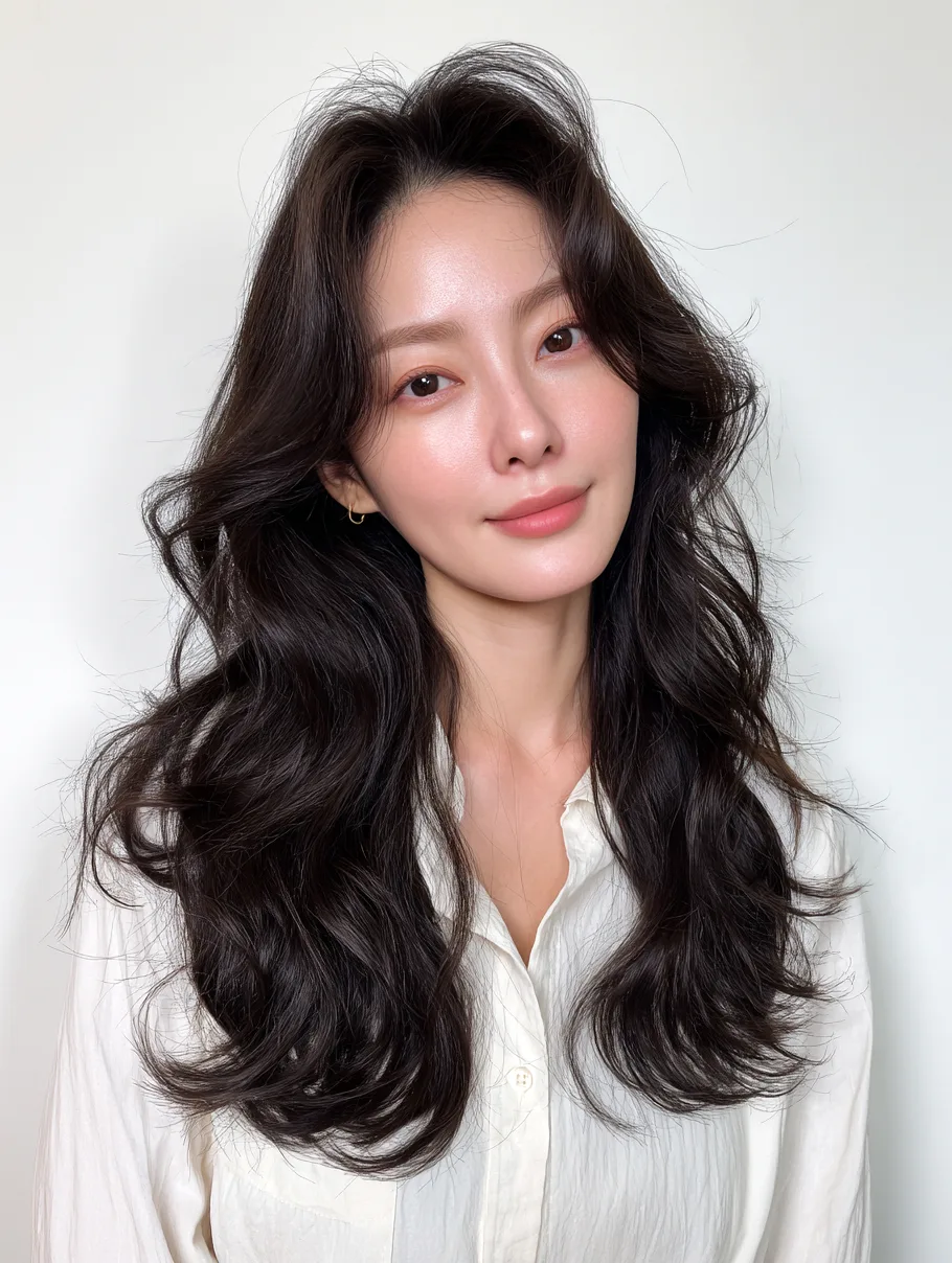 hairstyles for long face 2026 - Style 3 at Korea Hair Salon in Seoul, one of the best Korean hair salons for foreigners Seoul