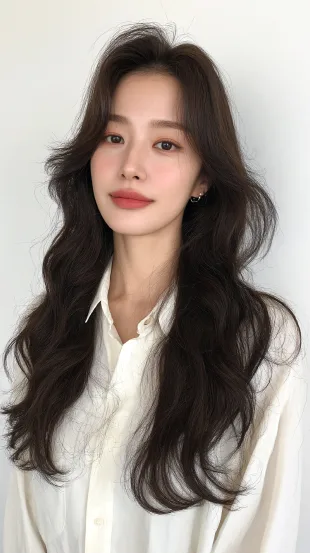 hairstyles for long face 2026 - Style 5 at Korea Hair Salon in Seoul, one of the best Korean hair salons for foreigners Seoul