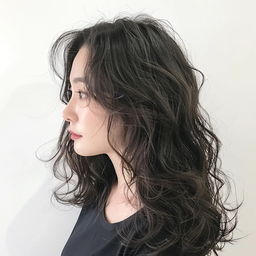 styles for long faces 2026 - Style 6 at Korea Hair Salon Seoul