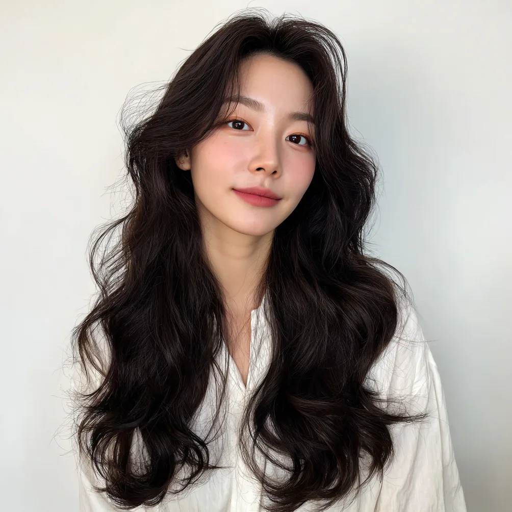 voluminous wave styles Seoul - Style 2 at Korea Hair Salon Seoul