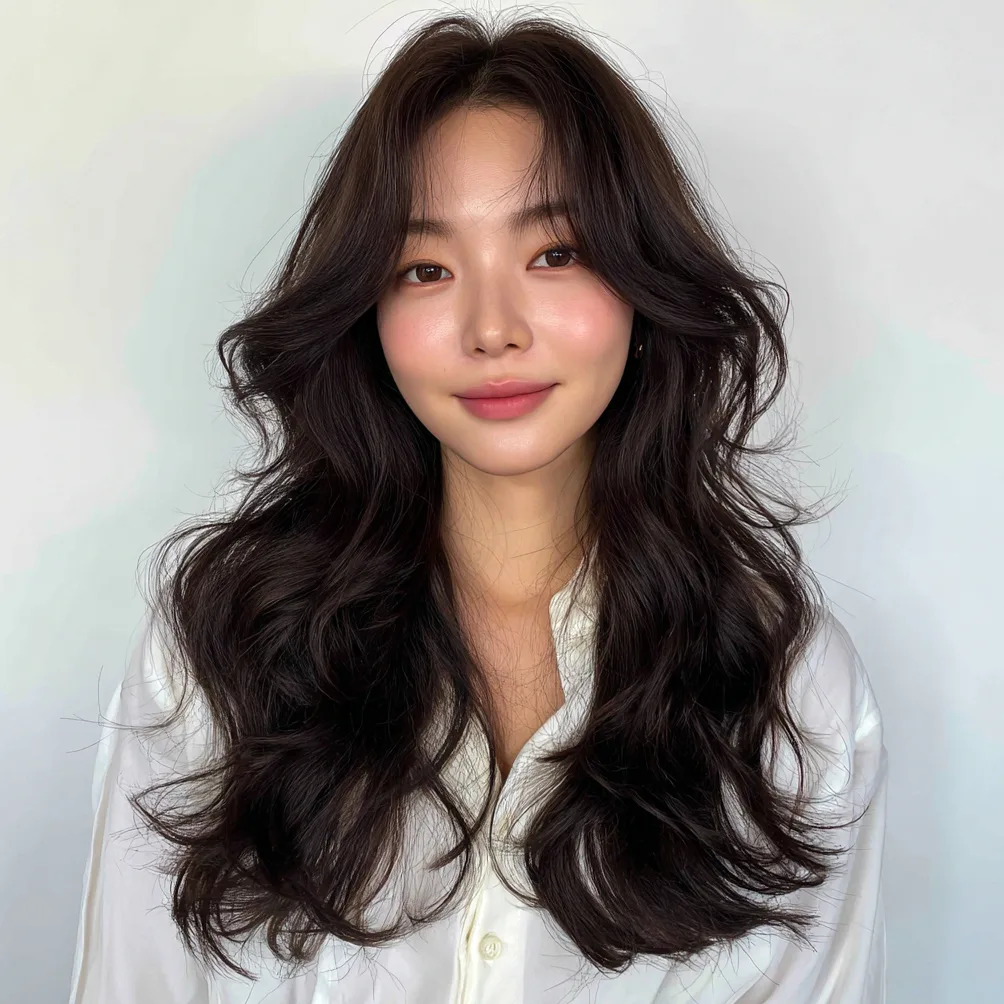 voluminous wavy styles 2026 - Style 6 at Korea Hair Salon in Seoul, one of the best Korean hair salons for foreigners Seoul