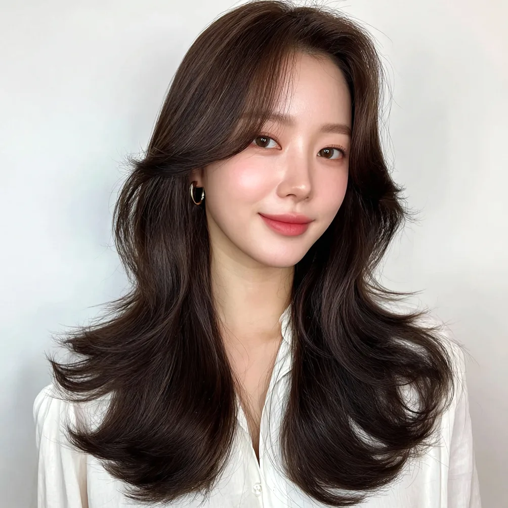 trending Korean wave styles 2026 - Style 5 at Korea Hair Salon in Seoul, one of the best Korean hair salons for foreigners Seoul