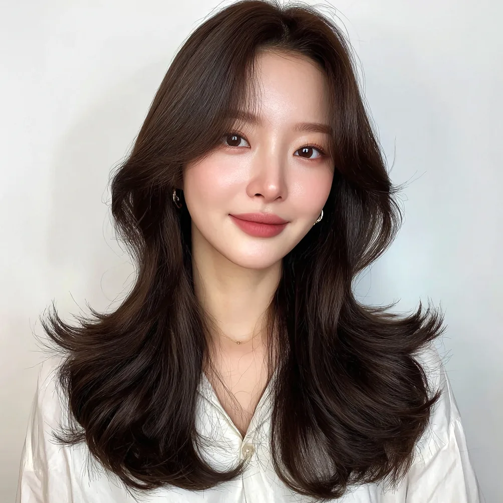 trending winter hairstyles 2026 - Style 3 at Korea Hair Salon in Seoul, one of the best Korean hair salons for foreigners Seoul