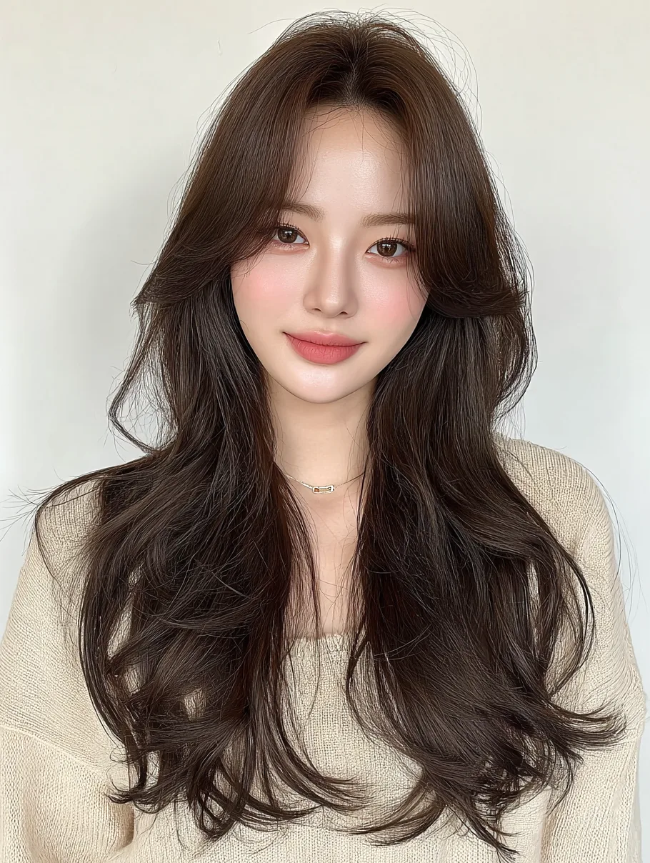 trending winter hairstyles 2026 - Style 5 at Korea Hair Salon in Seoul, one of the best Korean hair salons for foreigners Seoul