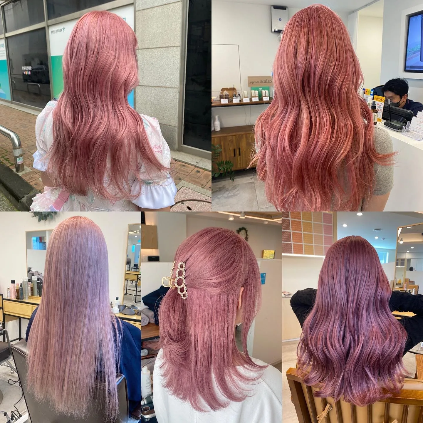 trendy ash gray hair Seoul - Style 7 at Korea Hair Salon Seoul