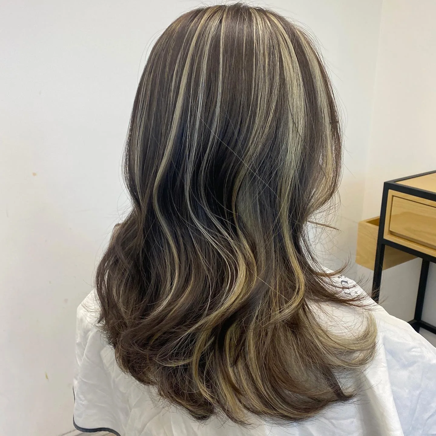 trendy layered highlights Seoul - Style 8 at Korea Hair Salon Seoul