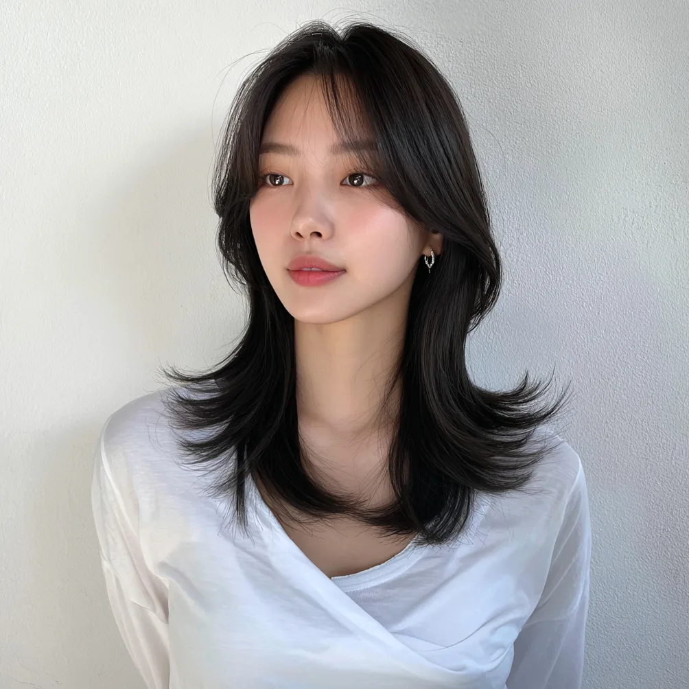 voluminous layered styles Seoul - Style 2 at Korea Hair Salon in Seoul, one of the best Korean hair salons for foreigners Seoul