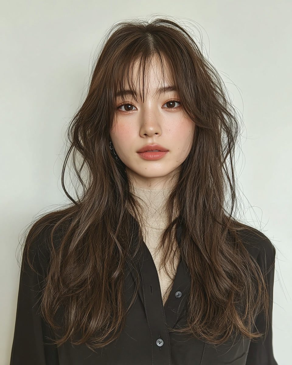 layered wave hairstyle Seoul - Style 2 at Korea Hair Salon Seoul