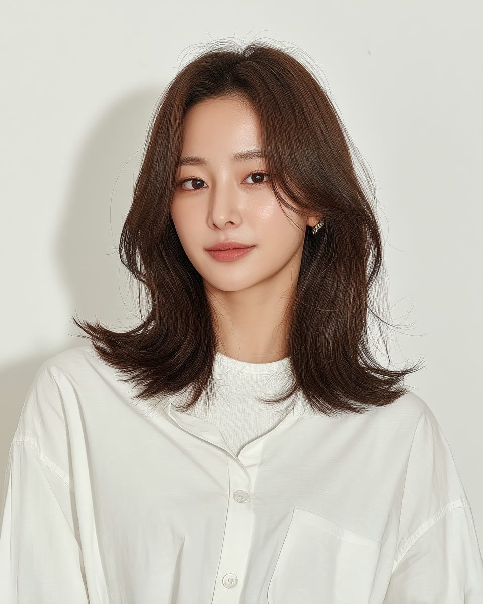 elegant hairstyles for professionals in Seoul - Style 3 at Korea Hair Salon Seoul