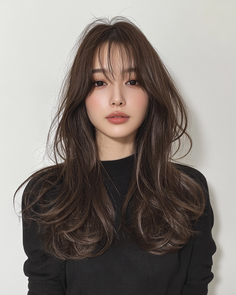 soft layered cuts Fall 2026 - Style 2 at Korea Hair Salon Seoul