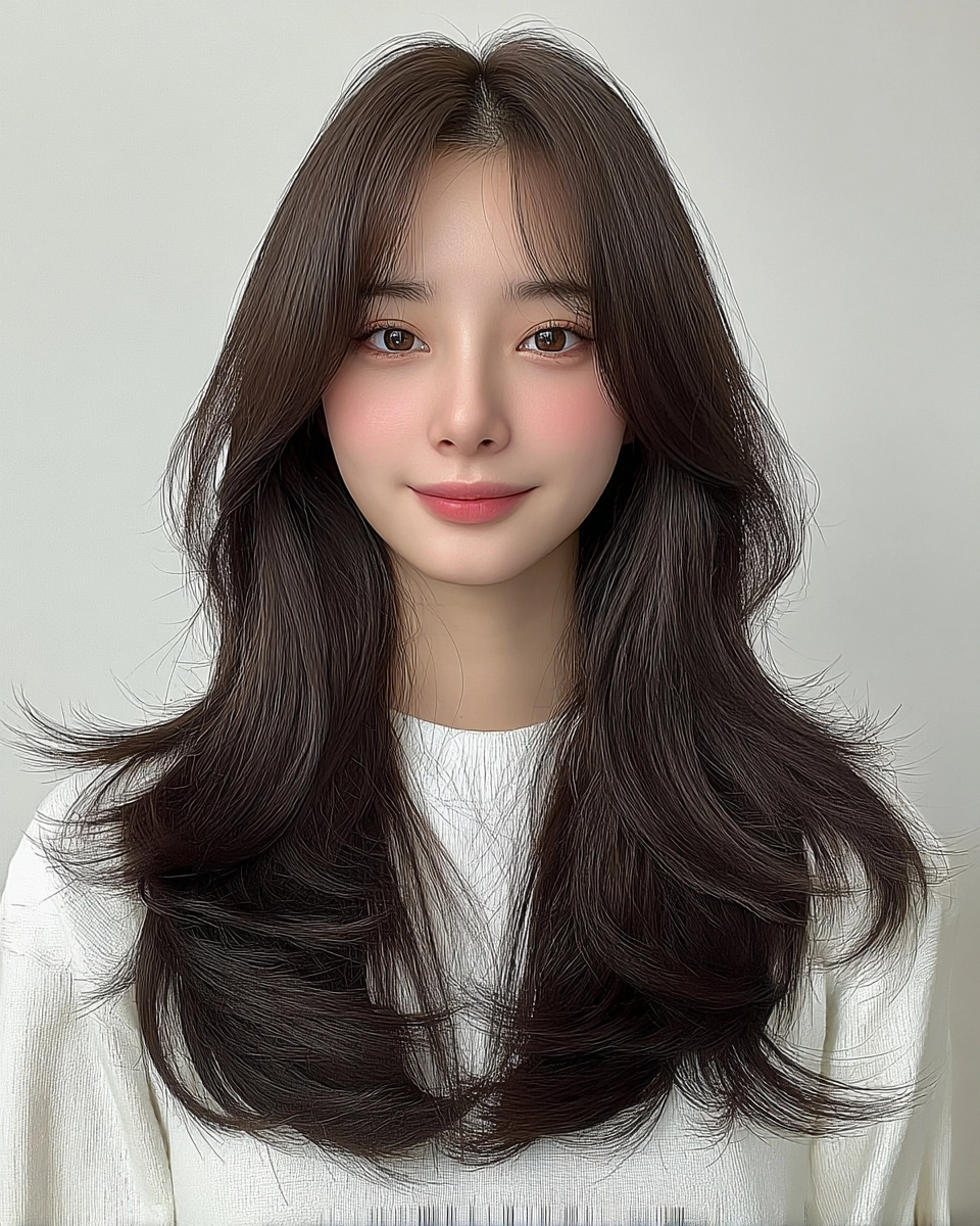 soft layered cuts Fall 2026 - Style 4 at Korea Hair Salon Seoul