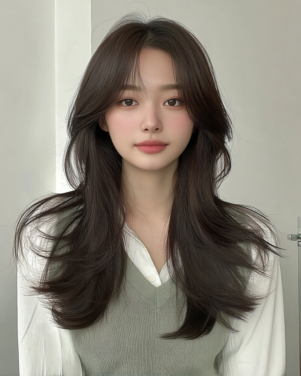 soft layered waves Seoul 2026 - Style 2 at Korea Hair Salon Seoul