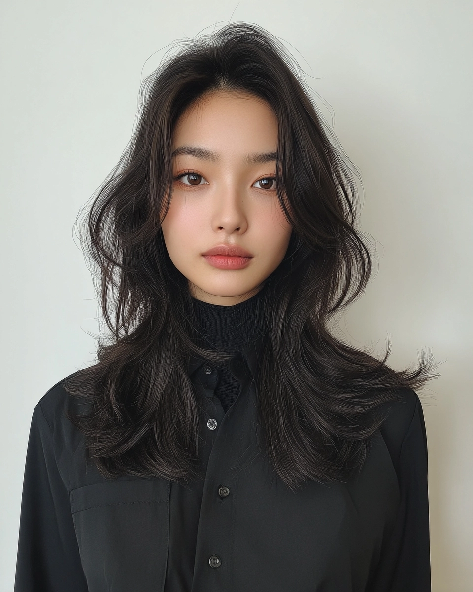 soft layered waves Seoul 2026 - Style 5 at Korea Hair Salon Seoul