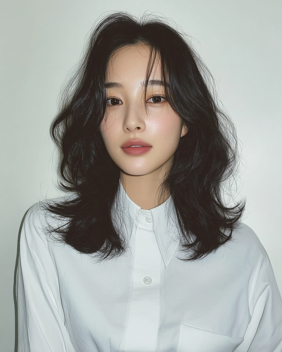 soft layered waves Seoul 2026 - Style 7 at Korea Hair Salon Seoul