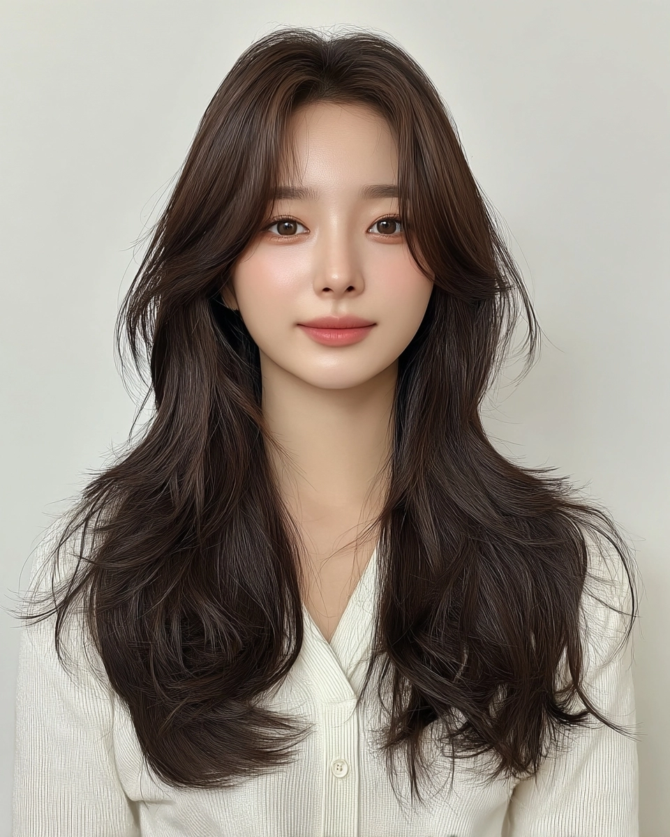 elegant layered haircut 2026 - Style 8 at Korea Hair Salon Seoul