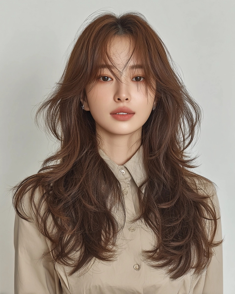 elegant layered hairstyles Seoul - Style 3 at Korea Hair Salon Seoul