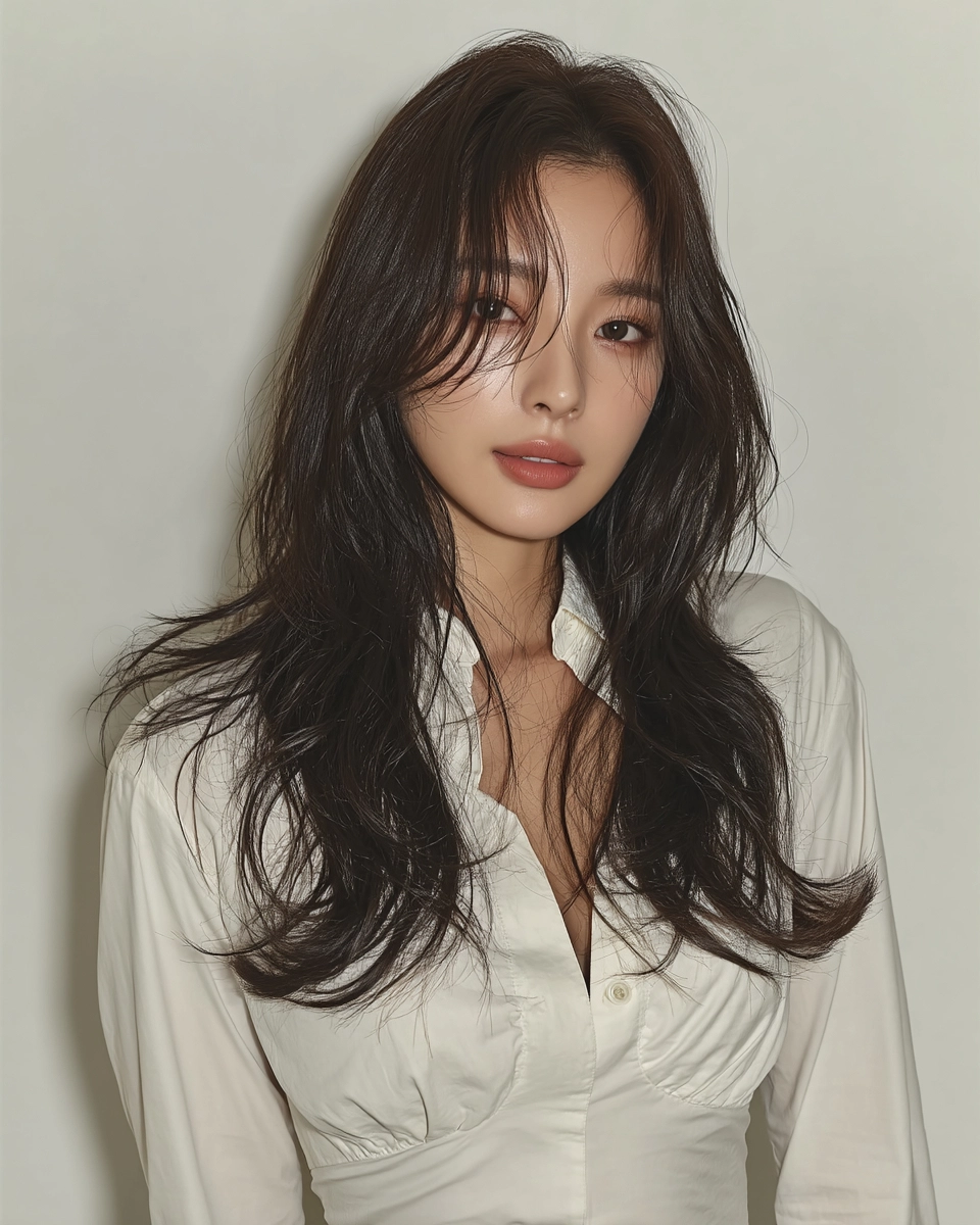 elegant layered hairstyles Seoul - Style 8 at Korea Hair Salon Seoul
