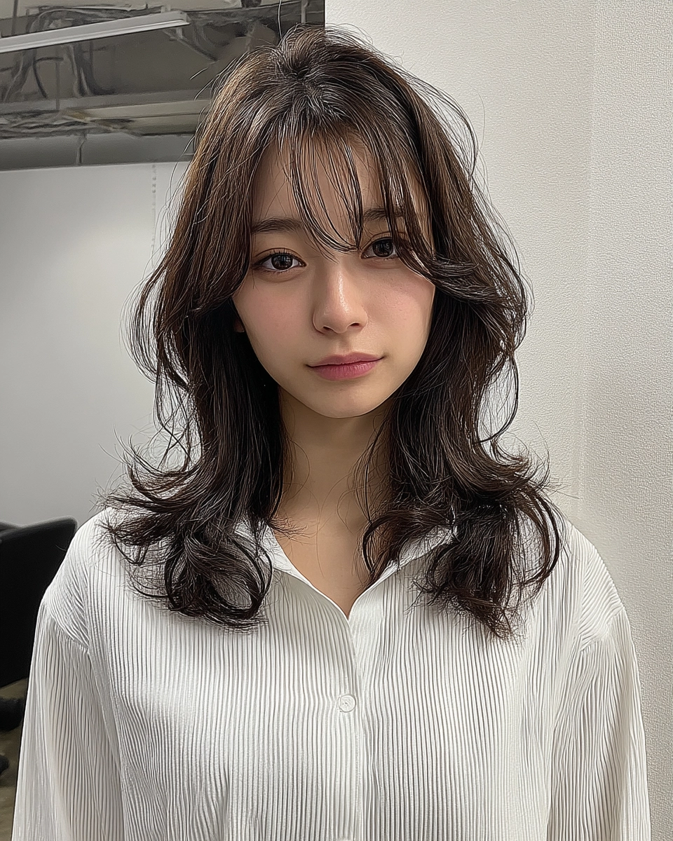 elegant long layered styles Korea - Style 3 at Korea Hair Salon Seoul