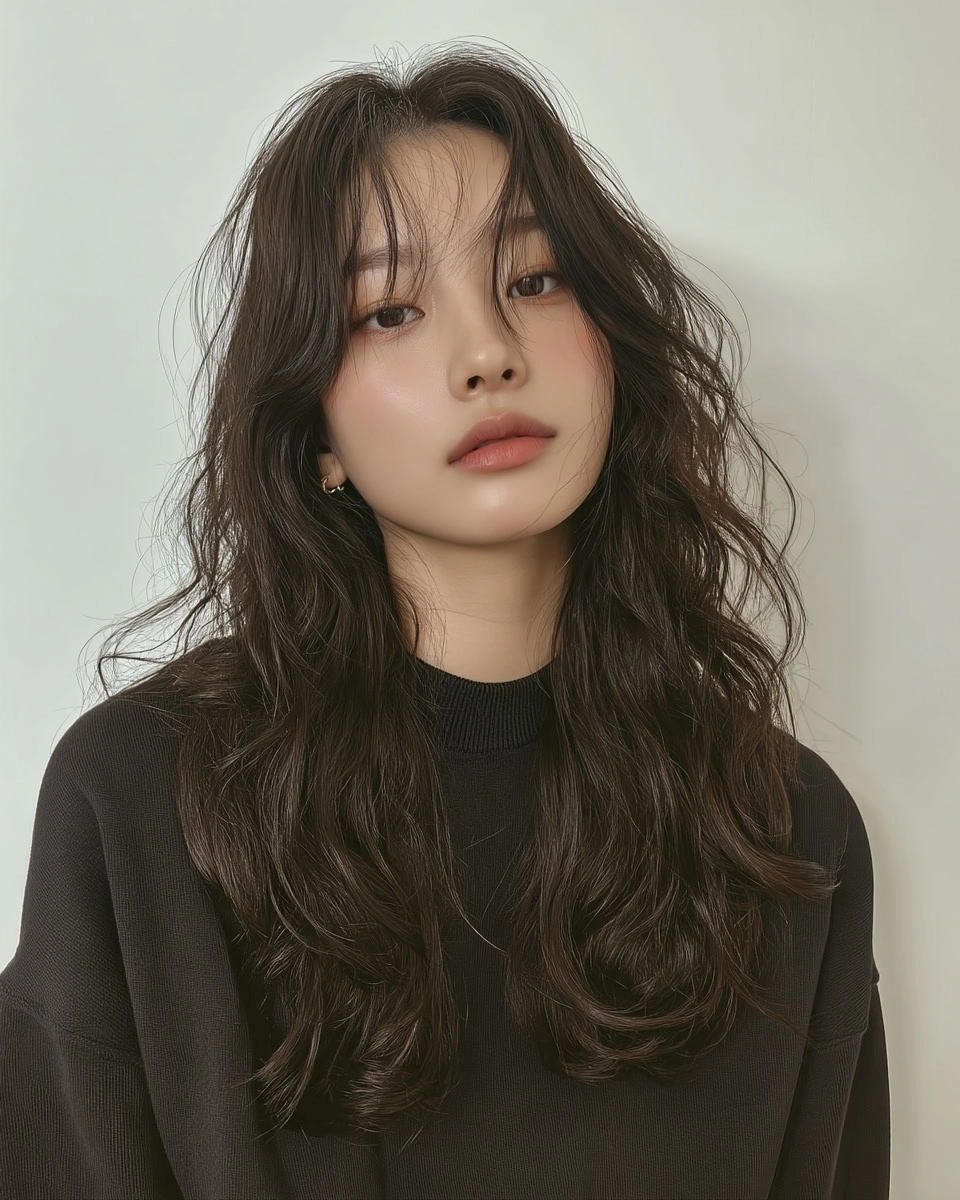 soft layered waves Korea 2026 - Style 2 at Korea Hair Salon Seoul