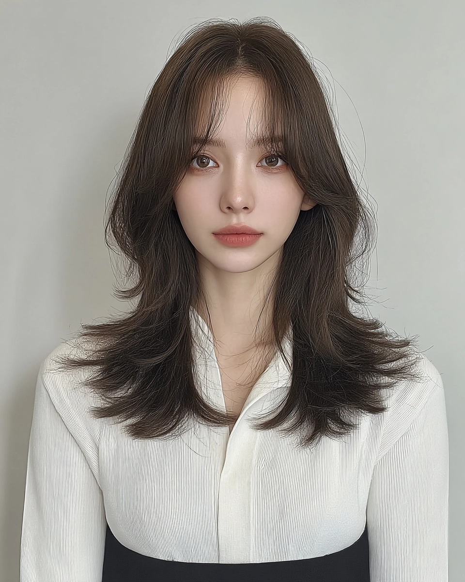 soft layered waves Korea 2026 - Style 4 at Korea Hair Salon Seoul