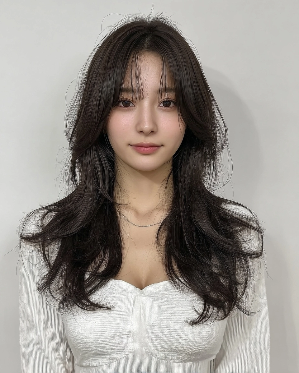 soft layered waves Korea 2026 - Style 5 at Korea Hair Salon Seoul